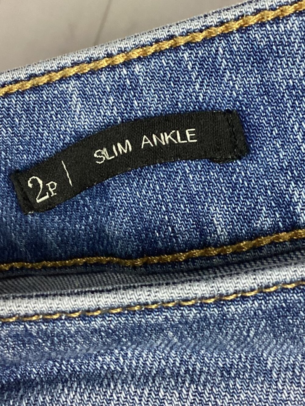 Talbots Embroidered Denim Jeans Slim Ankle Roses 2P - Picture 8 of 9